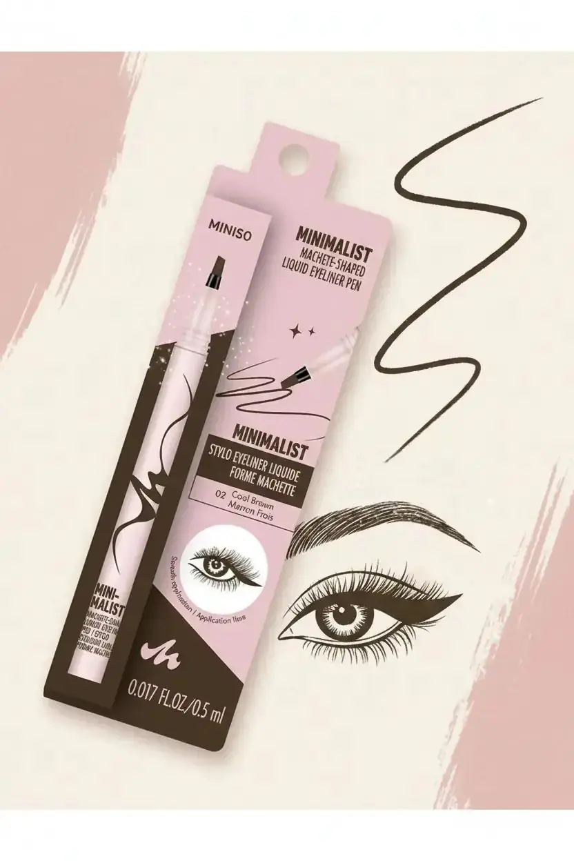 Minimalist Serisi Kesik Uçlu Eyeliner (02 Kahve)