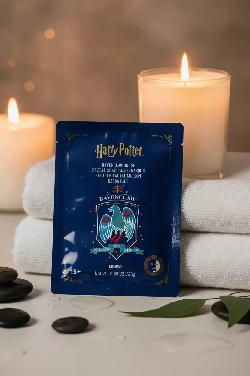 Harry Potter Lisanslı Ravenclaw Kağıt Yüz Maskesi – Derinlemesine Nemlendirici ve Ferahlatıcı Bakım