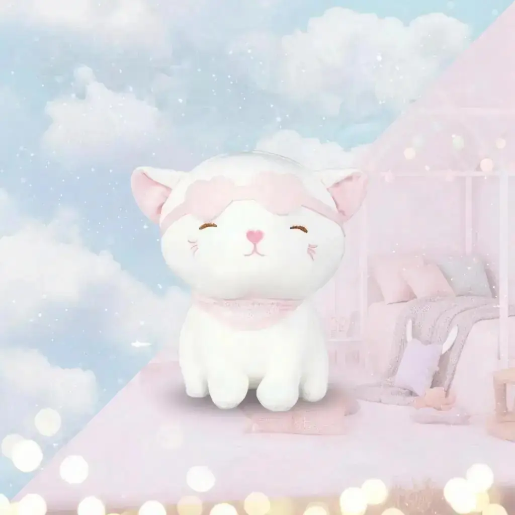 Miniso Lisanslı Gözlüklü Kedi Peluş Oyuncak 27 Cm – Yumuşacık Uyku Arkadaşı