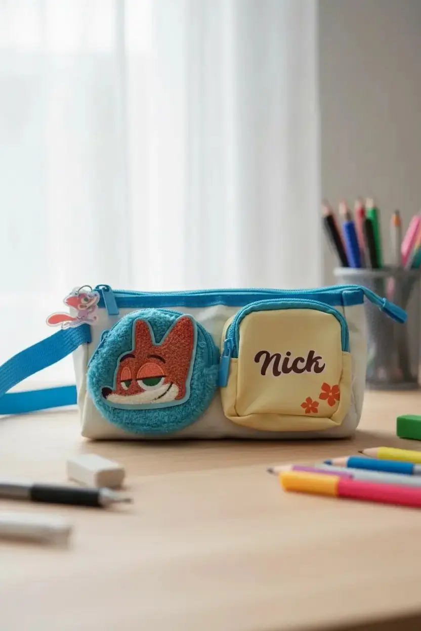 Disney Lisanslı Zootropolis 22 Cm Kalemlik – Çok Bölmeli Nick Wilde Model