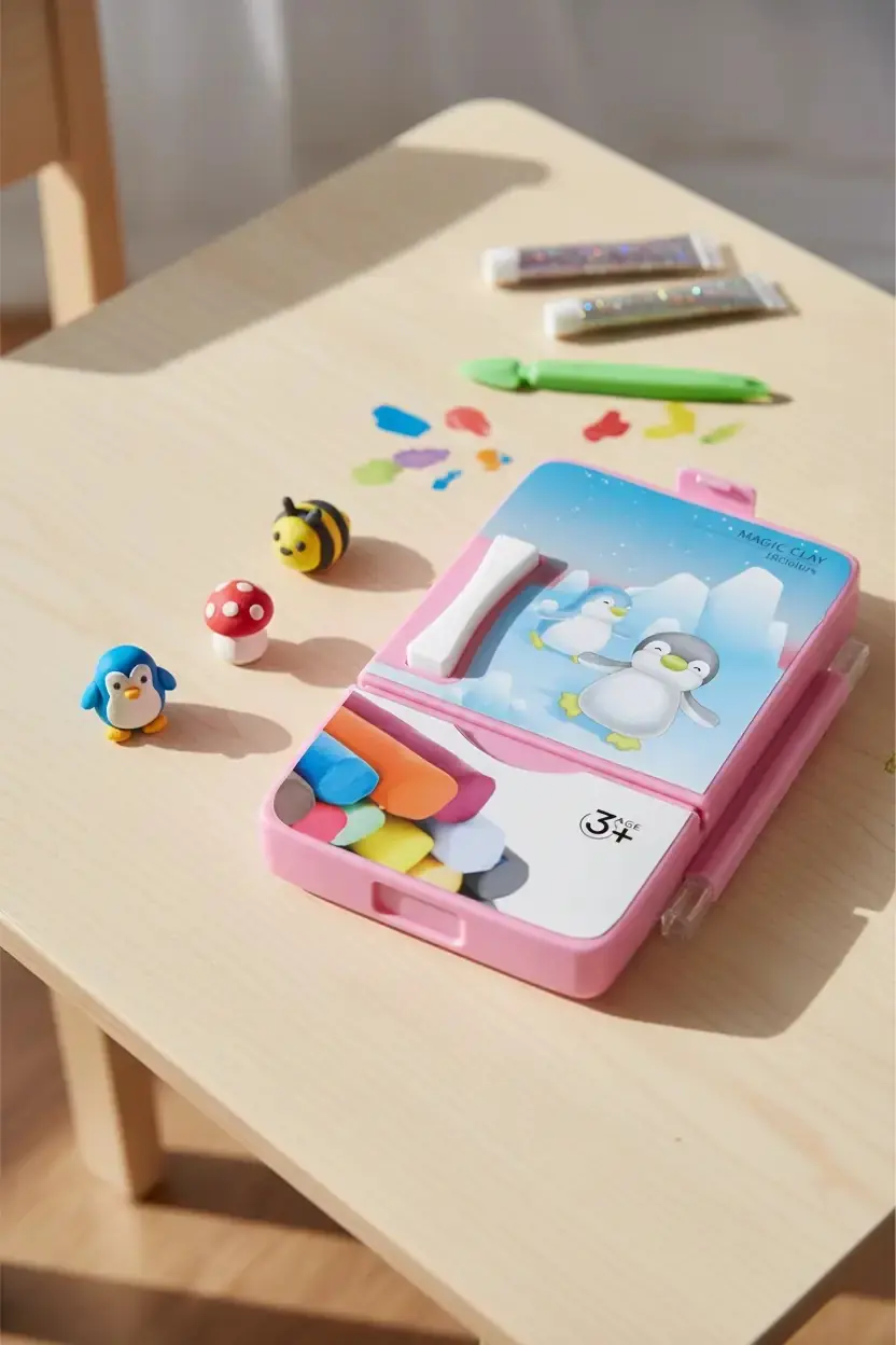 Miniso Lisanslı 24 Renk Oyun Hamuru Seti Pembe – Eğitici ve Yaratıcı Modelleme Seti 15,6 Cm