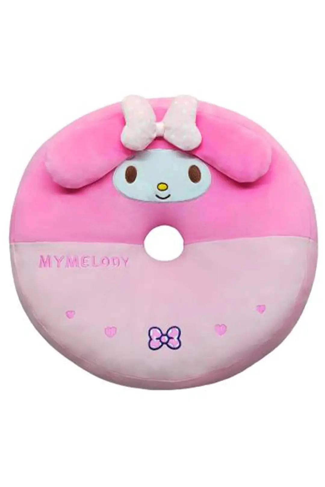 Sanrio Lisanslı Yuvarlak Peluş Yastık My Melody Dekoratif Yastık 40 cm