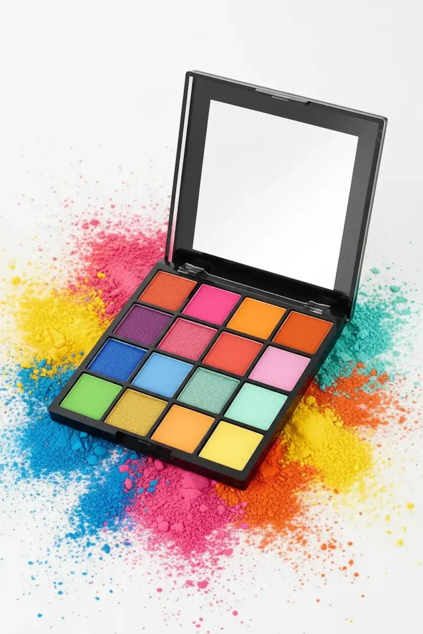 Pretty Beauty 16 Renk Far Paleti PB-182 – Yüksek Pigmentli ve Mat/Işıltılı