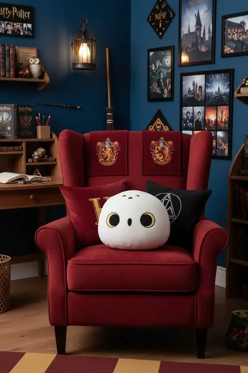 Miniso Lisanslı Harry Potter Hedwig Dekoratif Yastık – Yumuşak Dokulu 40 Cm