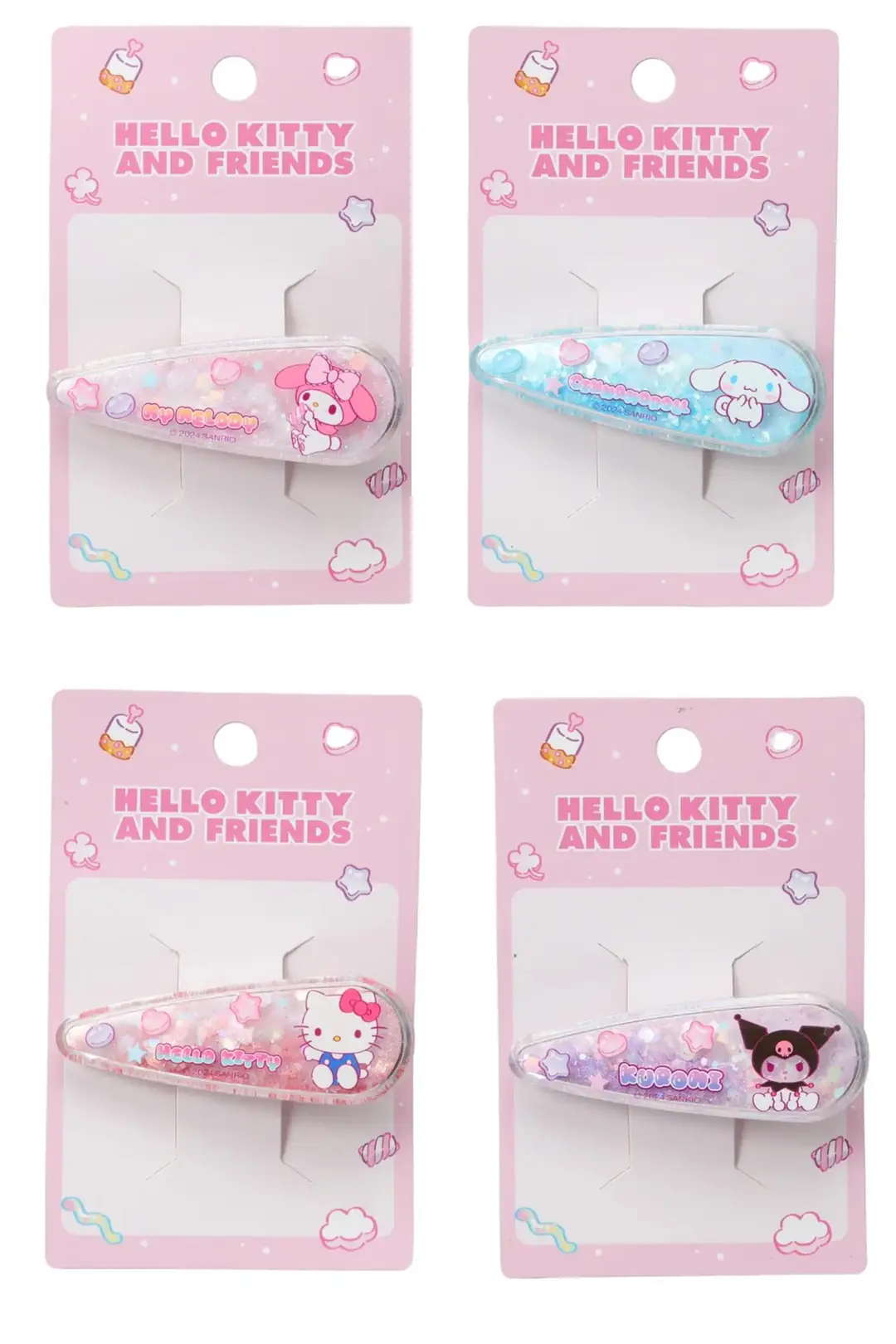 Sanrio Lisanslı Hello Kitty Ve Arkadaşları Tatlı Fabrika Saç Tokası – Renkli & Hafif Tasarım