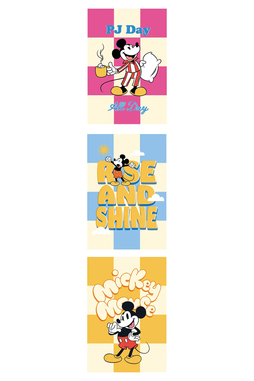 Disney Lisanslı Mickey Mouse Yemek Serisi 4'lü Set Çizgili Yumuşak Kapaklı Dikişli Not Defteri