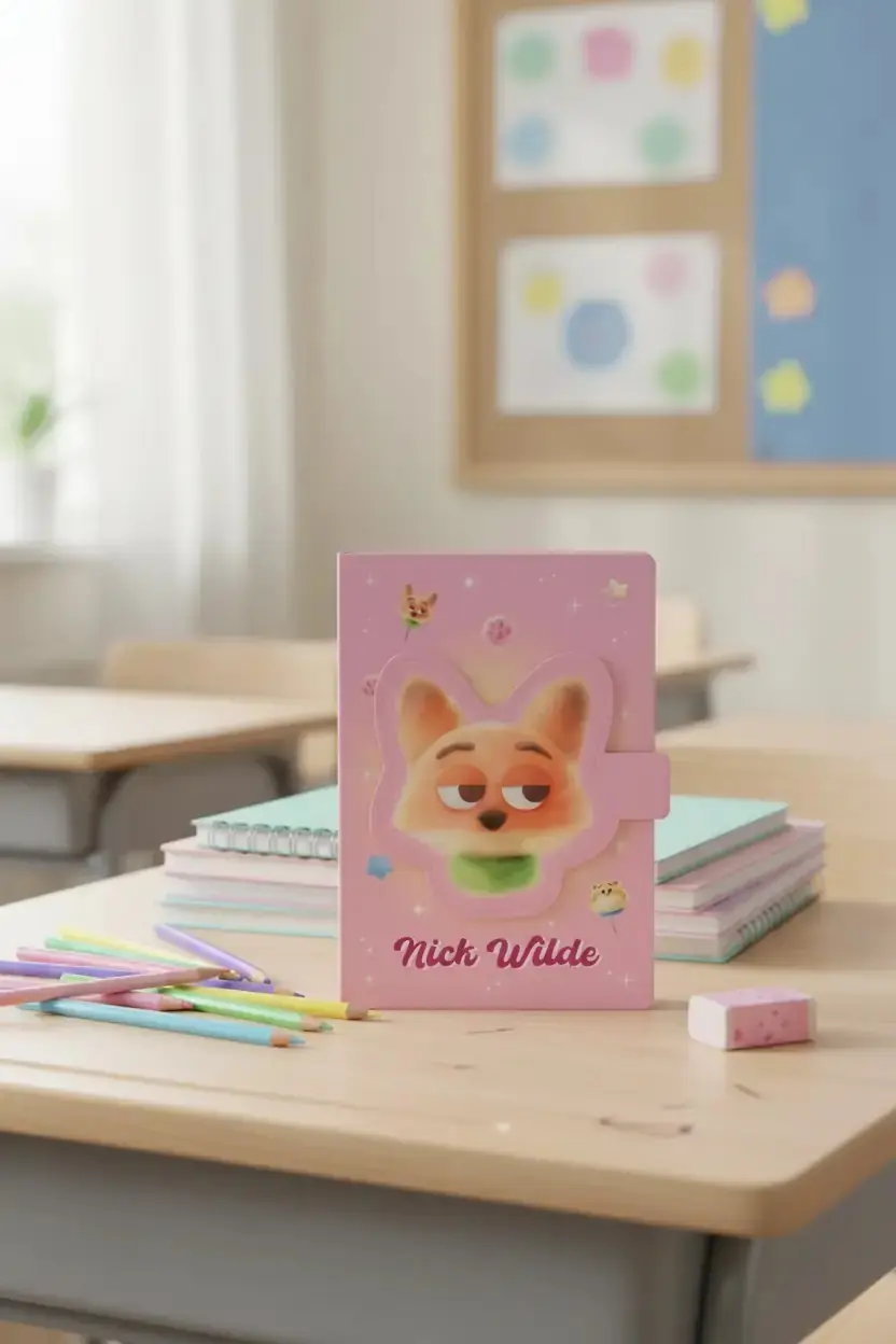 Disney Zootropolis Lisanslı A5 3D Figürlü Manyetik Defter Nick Wilde 20.5 Cm