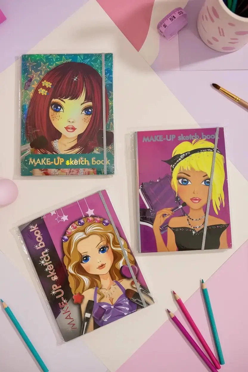Superstyle Makyaj Tasarım Defteri – Yaratıcı Yüz Şablonlu