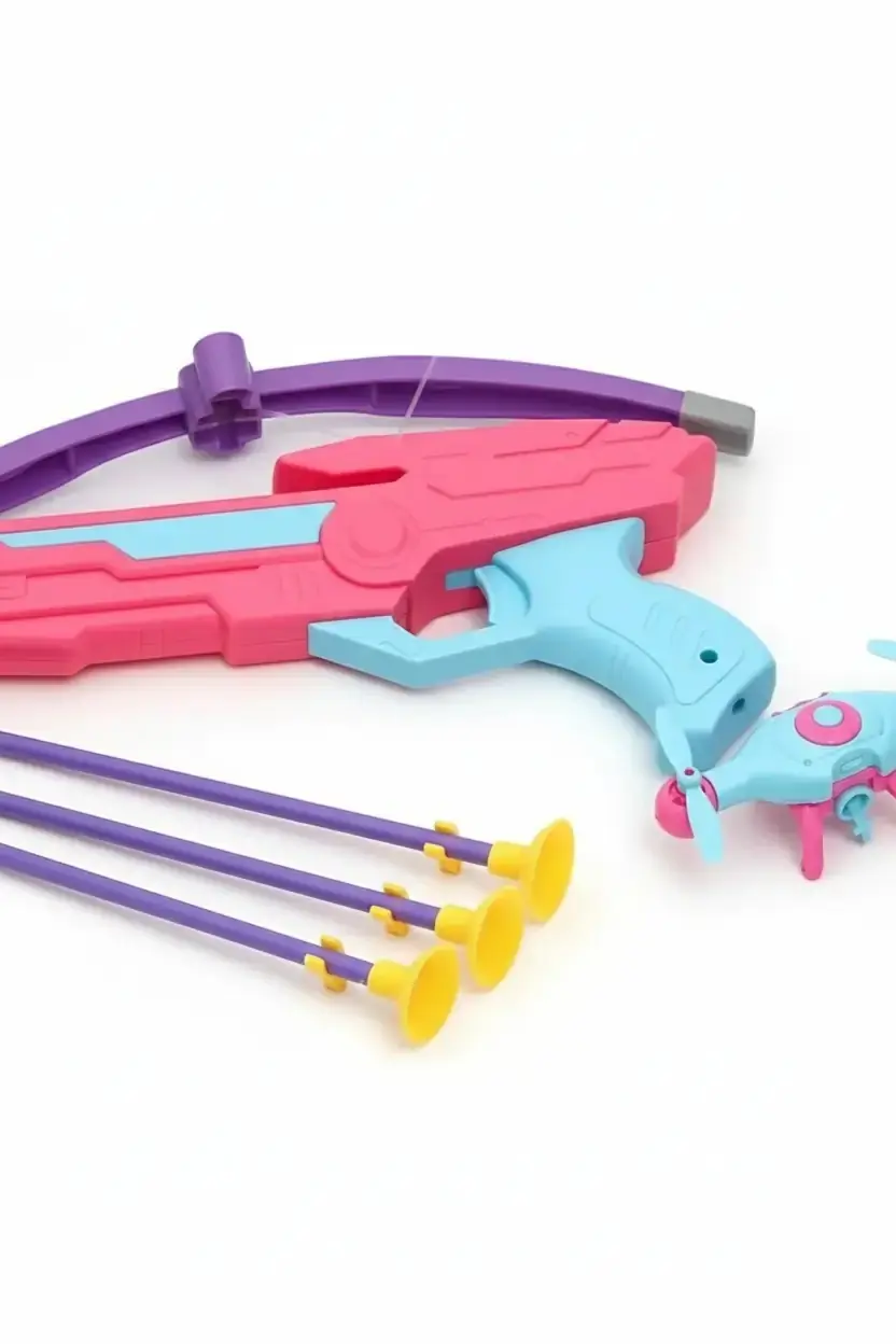 Miniso Lisanslı Atış Serisi Hedefli Oyuncak Seti – Pembe 33.4 Cm