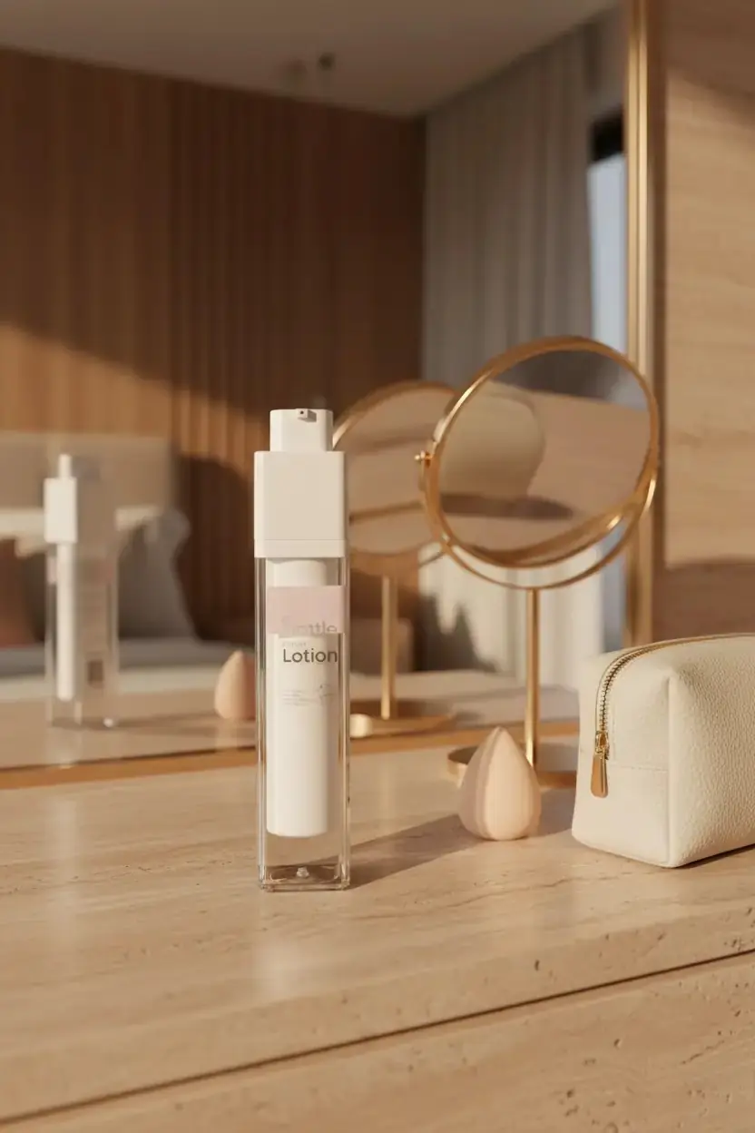 Miniso Lisanslı Vakumlu Pompalı Losyon Şişesi 50 ml – Sızdırmaz Seyahat Tipi