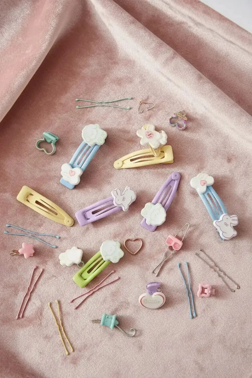 Miniso Lisanslı 6'lı Saç Tokası Seti Çantalı – Günlük Pratik Aksesuar