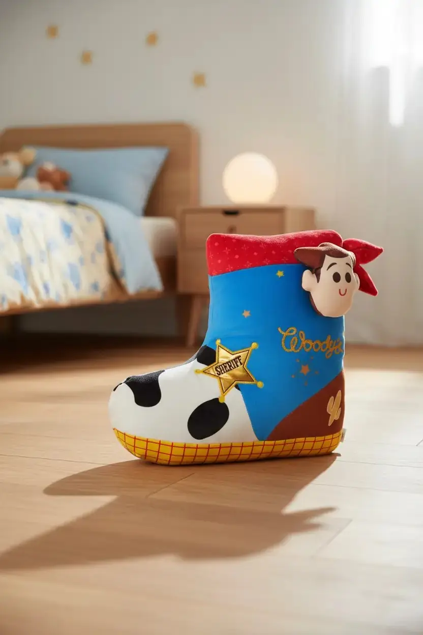Disney Oyuncak Hikayesi Lisanslı Woody Koleksiyonu 40 cm Çizme Şeklinde Yastık – Woody Figürlü Model