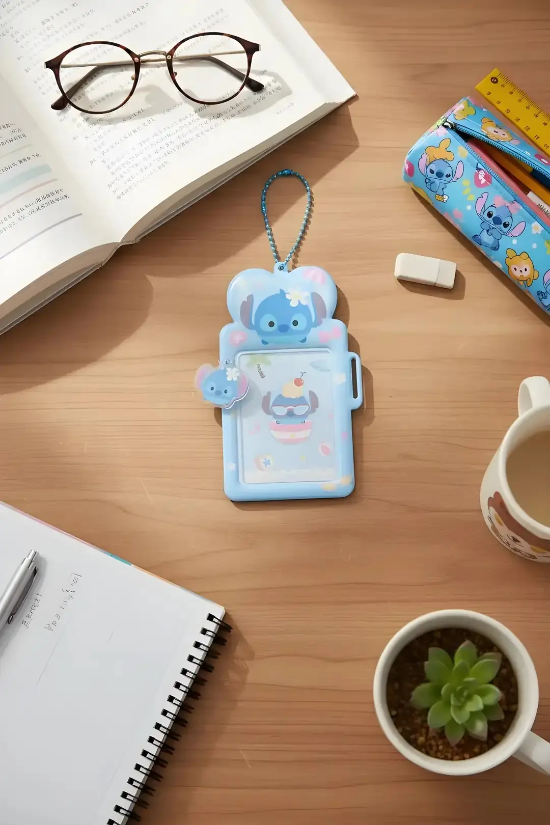 Disney Tsum Tsum Lisanslı Stitch Kartlık ve Anahtarlık