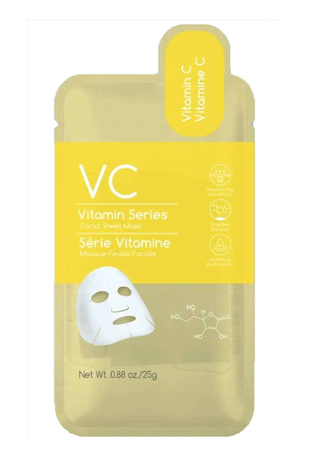 Miniso Lisanslı Vitamin Serisi C Vitamini İçerikli Aydınlatıcı Kağıt Yüz Maskesi