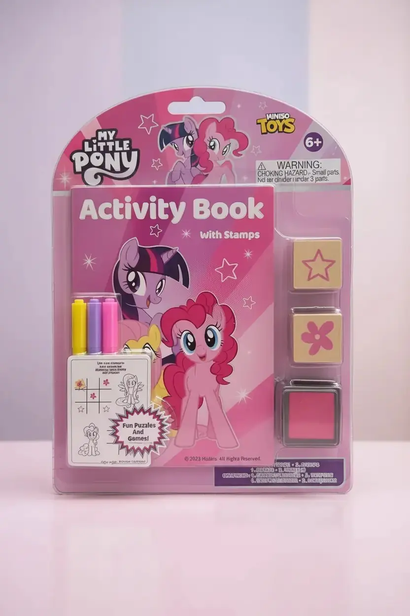 My Little Pony Lisanslı Damga Boyama Seti Kabartmalı Defter ve Kalem İçerikli Aktivite Seti