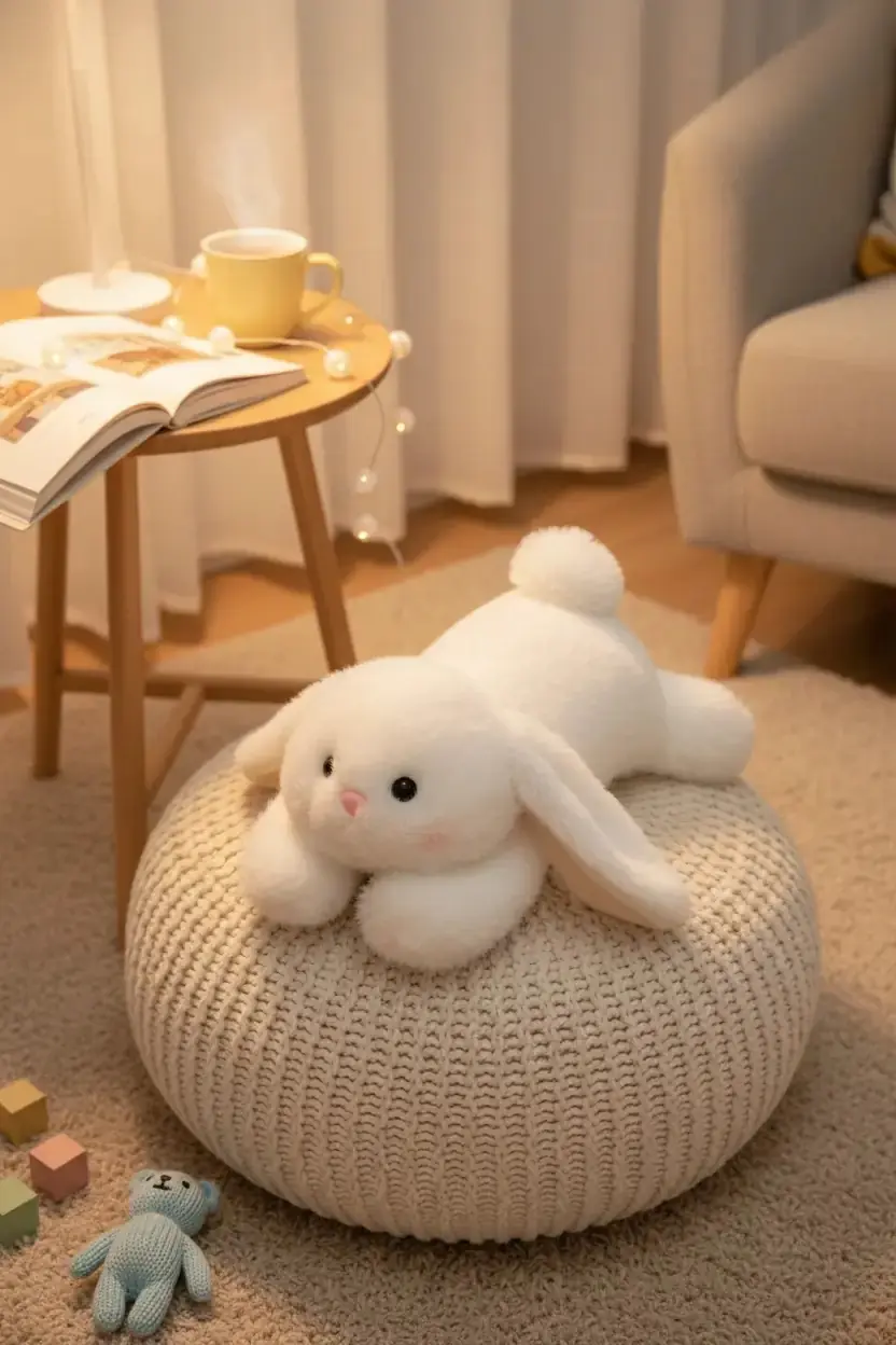 Miniso Lisanslı Tarnlee Serisi Yatan Peluş Oyuncak 35 Cm – Yumuşak Sarılmalık