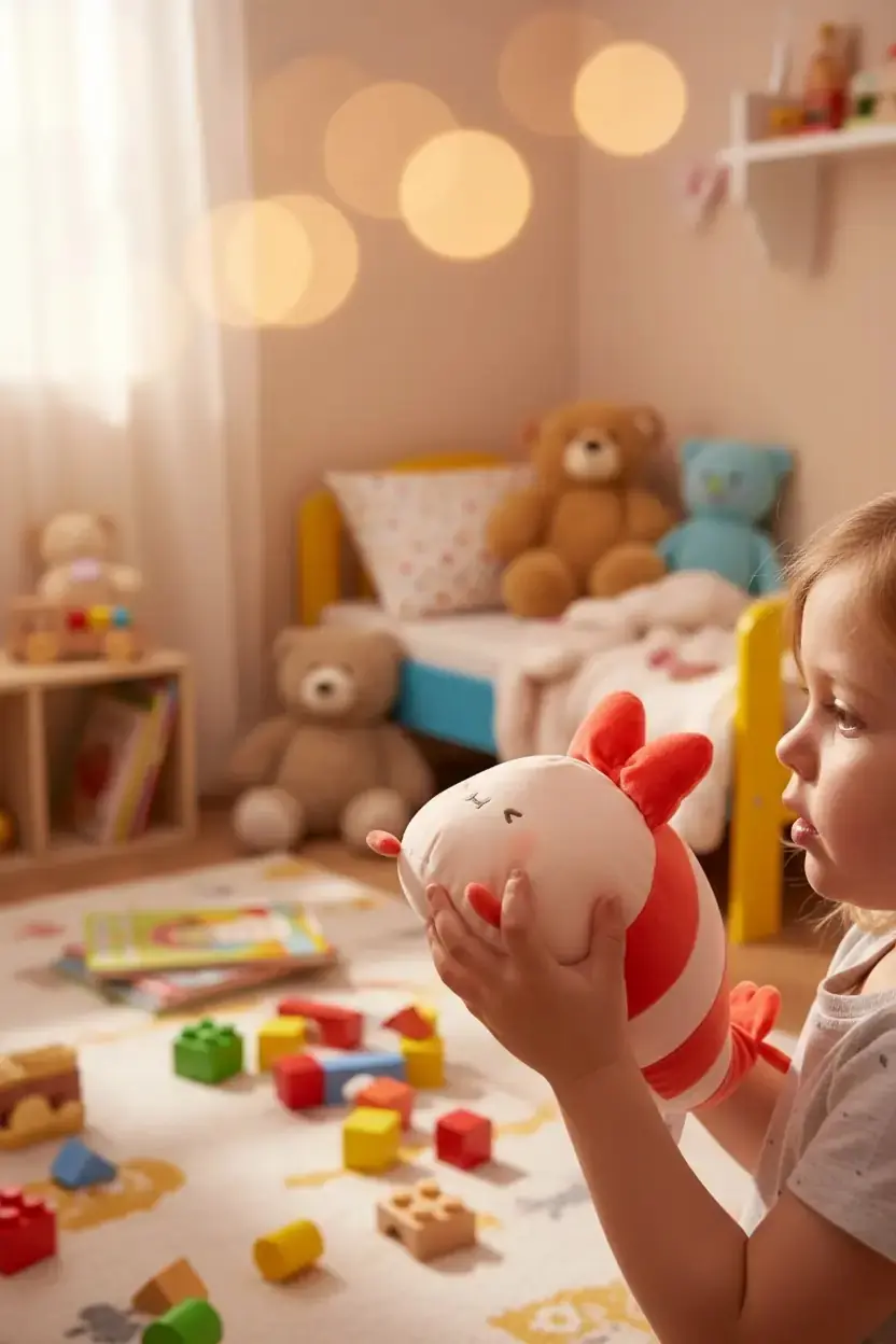 Miniso Lisanslı Sevimli Karides Peluş Oyuncak – Yumuşak Dokulu Dekoratif Koleksiyon Figürü 17 Cm