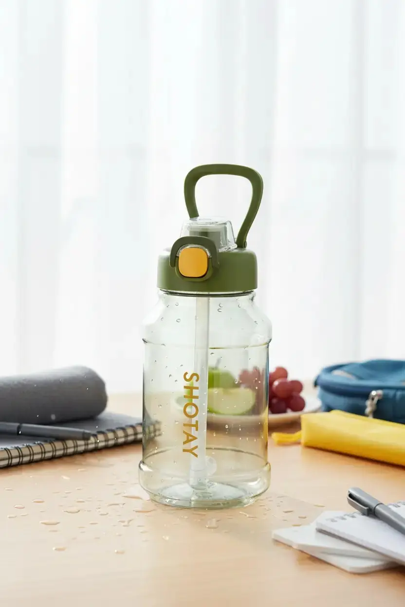 Shotay Plastik Matara 900 Ml – Hafif ve Geniş Hacimli Su Şişesi