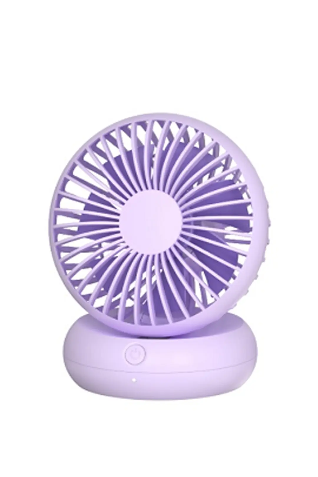 Miniso Lisanslı Soğutmalı Taşınabilir Masaüstü Fan Mor – Çok Kademeli Hız Ayarlı Şık Tasarım 14 Cm
