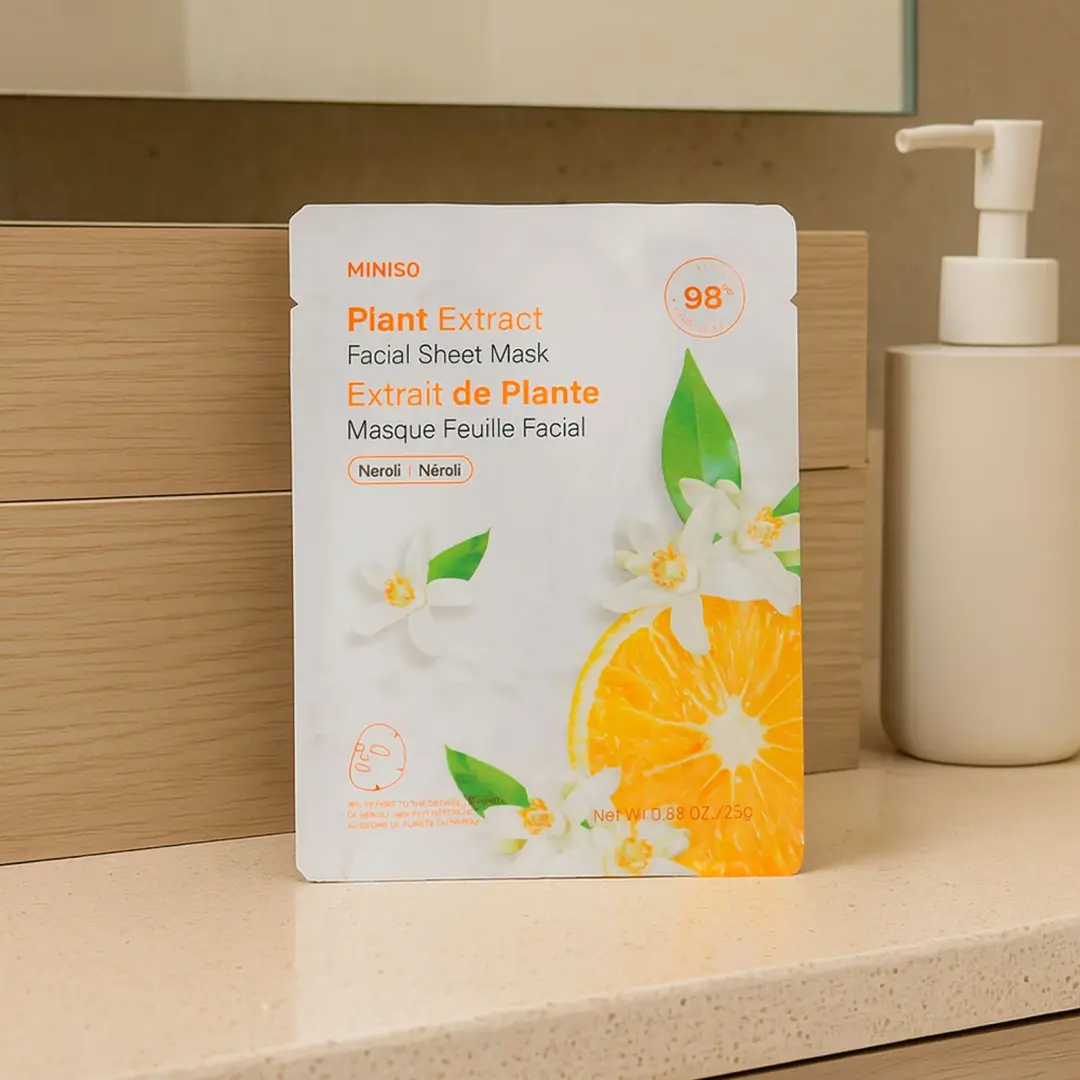 Miniso Lisanslı Bitki Özlü Aydınlatıcı Yüz Maskesi – Neroli