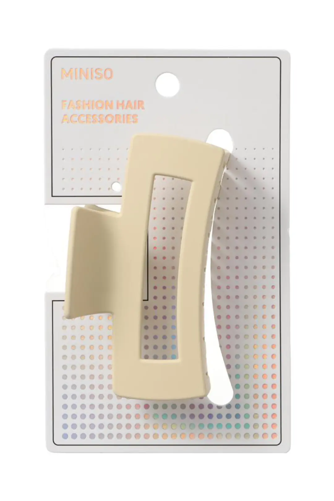 Miniso Lisanslı Dikdörtgen Kıskaçlı Toka 9 Cm – Modern Tasarım Sağlam Tutuşlu Saç Aksesuarı