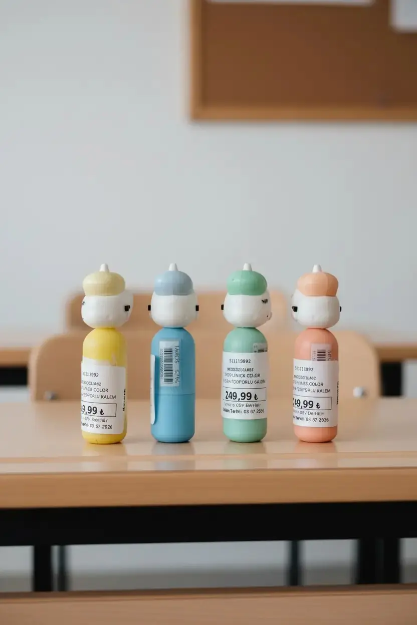 Taros Unick Color Unicorn Fosforlu Kalem – Figürlü Renkli Tasarım