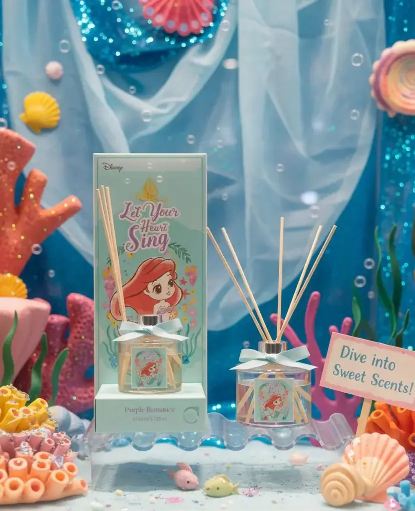 Disney Prenses Ariel Lisanslı Oda Kokusu – Purple Romance Aromalı Çubuklu Difüzör 24 Cm