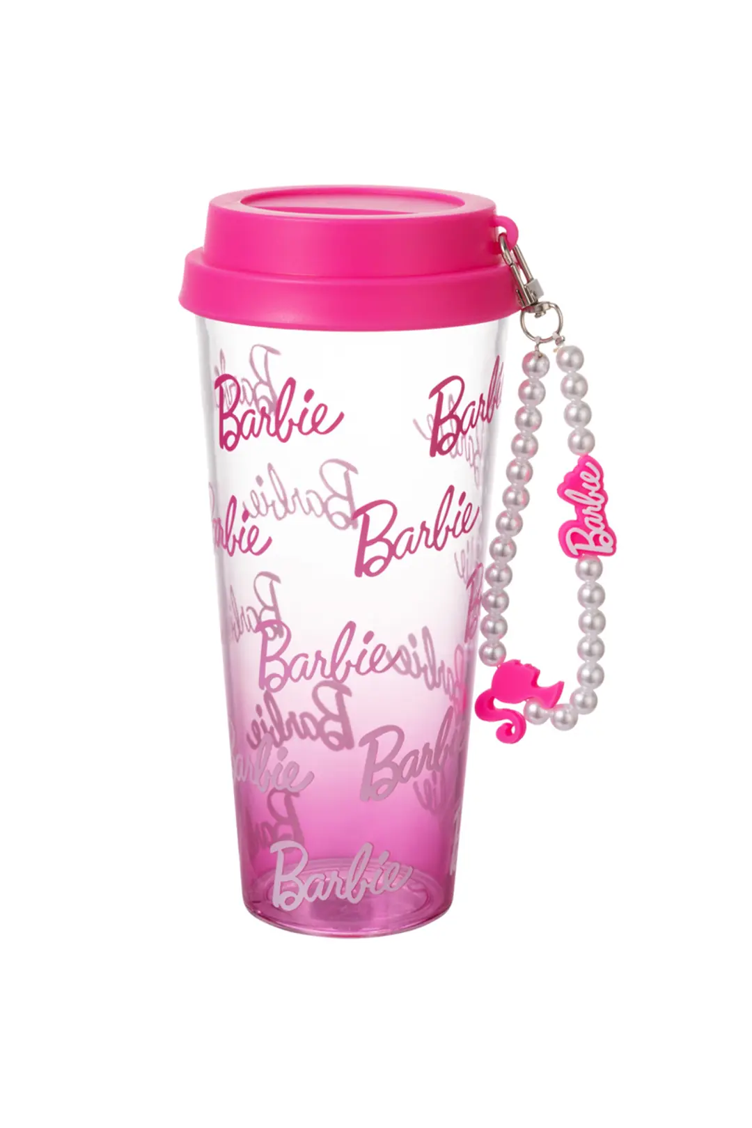 Barbie Lisanslı Plastik Şişe – Şık Boncuk Tutacaklı Ergonomik Tasarım 640 ML