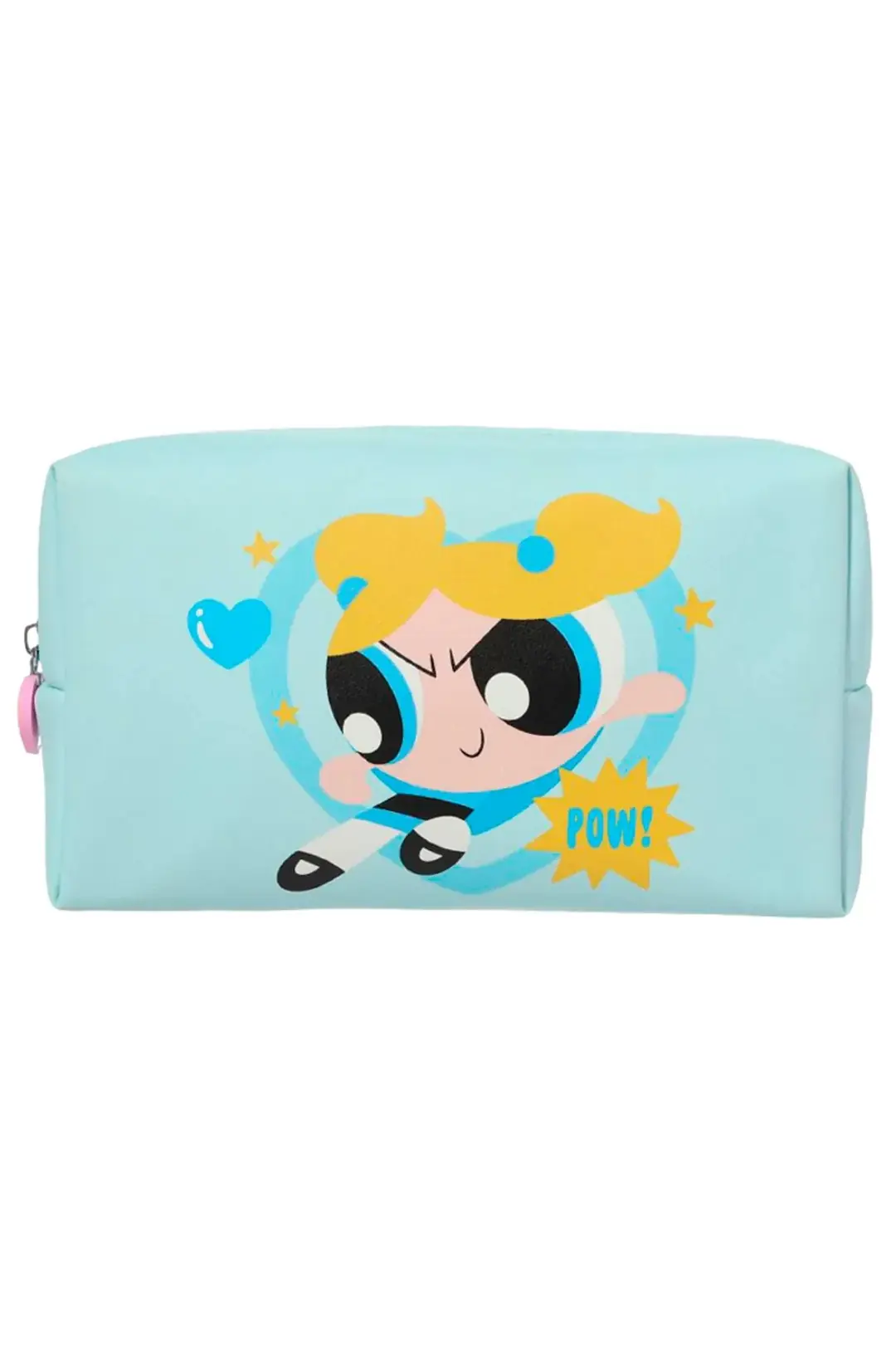 Powerpuff Girls Lisanslı Bubbles Kare Kozmetik Çantası Mavi Organizer 20 Cm