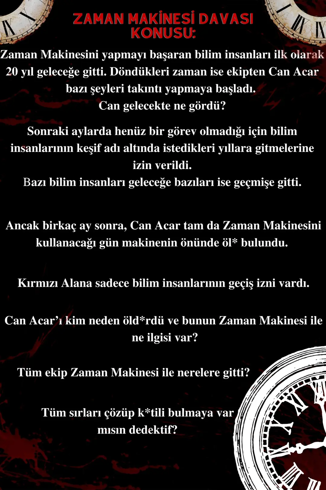 Dedektifia Dedektiflik Oyunu – Zaman Makinesi Davası
