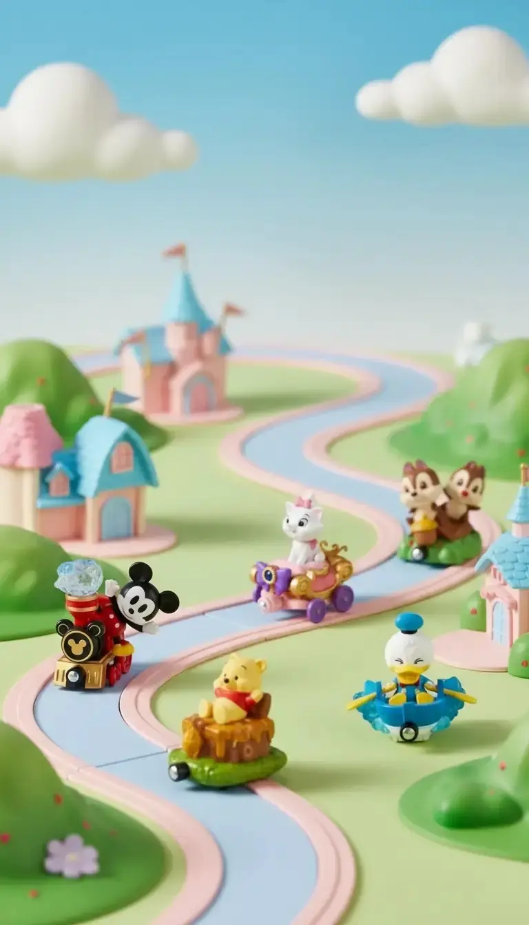 Disney Lisanslı Manyetik Tur Treni Blind Box – Koleksiyonluk Sürpriz Figür