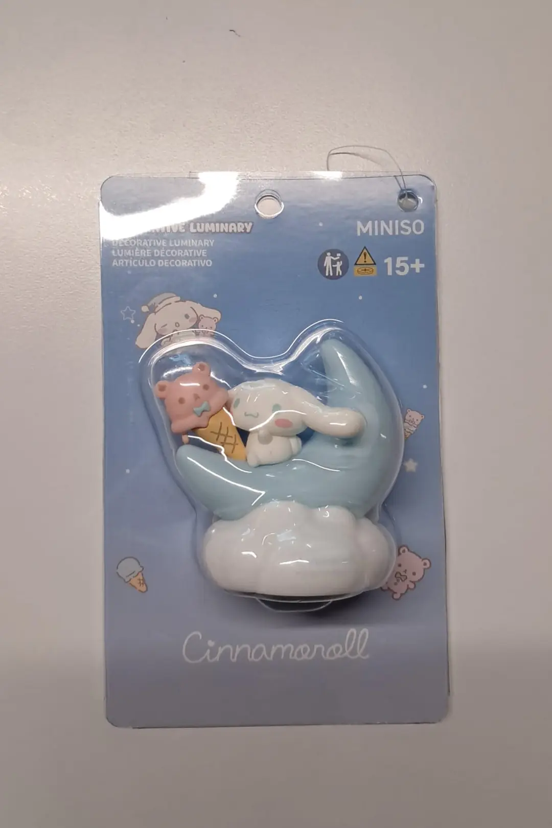 Sanrio Lisanslı Cinnamoroll Sweet Dream Yıldız ve Ay Dekoratif Gece Lambası – Ay Figürlü Model