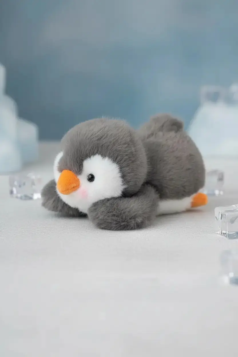 Miniso Lisanslı Gift Bear Penguen Avuç İçi Peluş Oyuncak – Yumuşak Koleksiyonluk