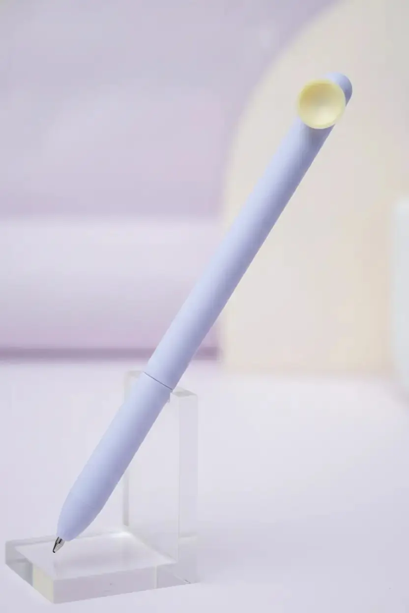 Miniso Lisanslı PopPen Serisi İmza Kalemi 0,5 mm – Siyah Mürekkepli Mor Gövde
