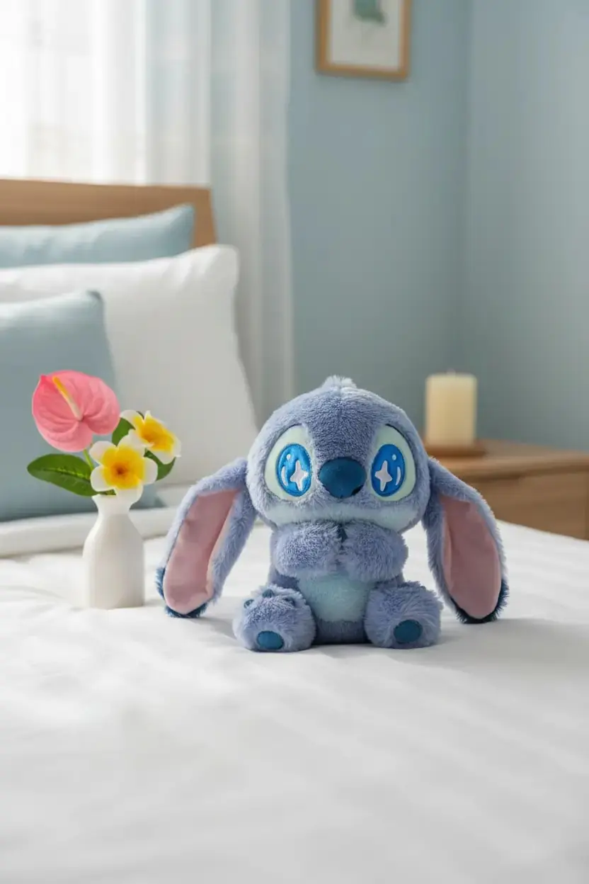 Disney Lilo & Stitch Lisanslı 25 cm Kokulu Oturan Stitch Peluş Oyuncak