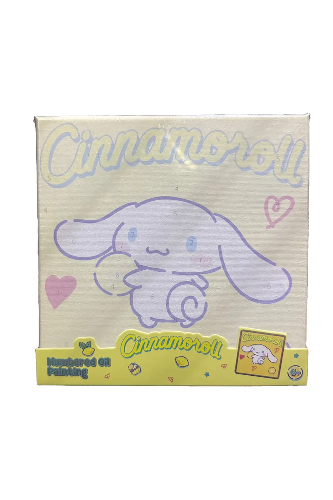 Sanrio Lisanslı Hello Kitty ve Arkadaşları Numaralı Yağlıboya Tablo Seti – Çam Çerçeveli Tuval ve Akrilik Boya İçerikli Hobi Seti 20x20 Cm