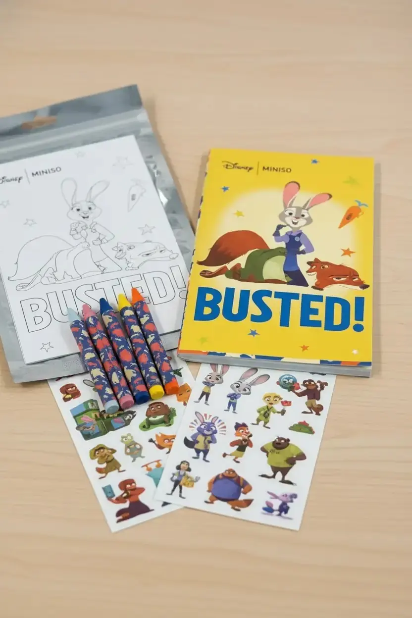 Disney Zootropolis Lisanslı Çizim Çantası – Boyama Kitabı & Sticker Seti