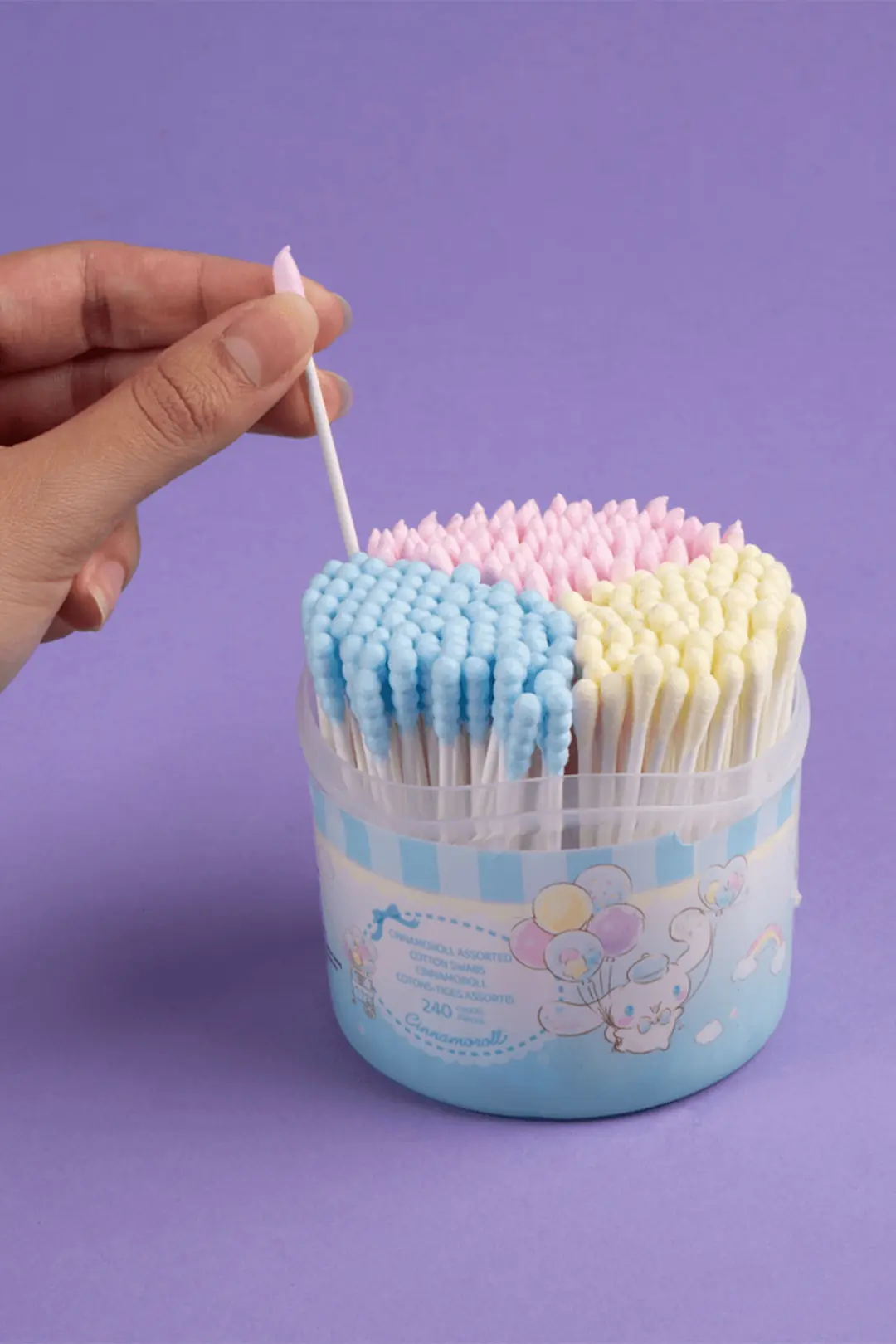 Sanrio Lisanslı Cinnamoroll Lisanslı Renkli Kulak Çubuğu (240 Adet)