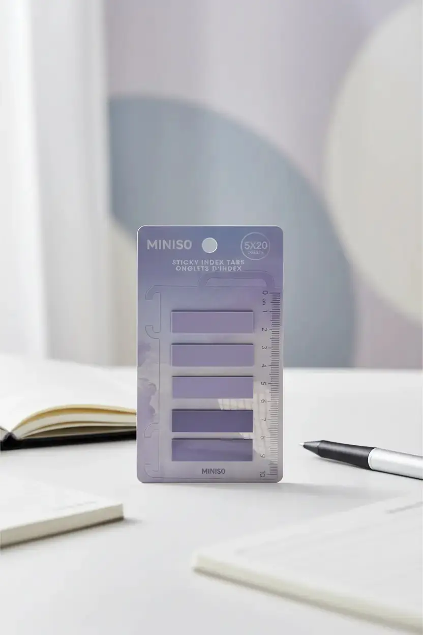 Miniso Lisanslı Pastel Yapışkan Not Kağıdı Mor – 100 Yaprak