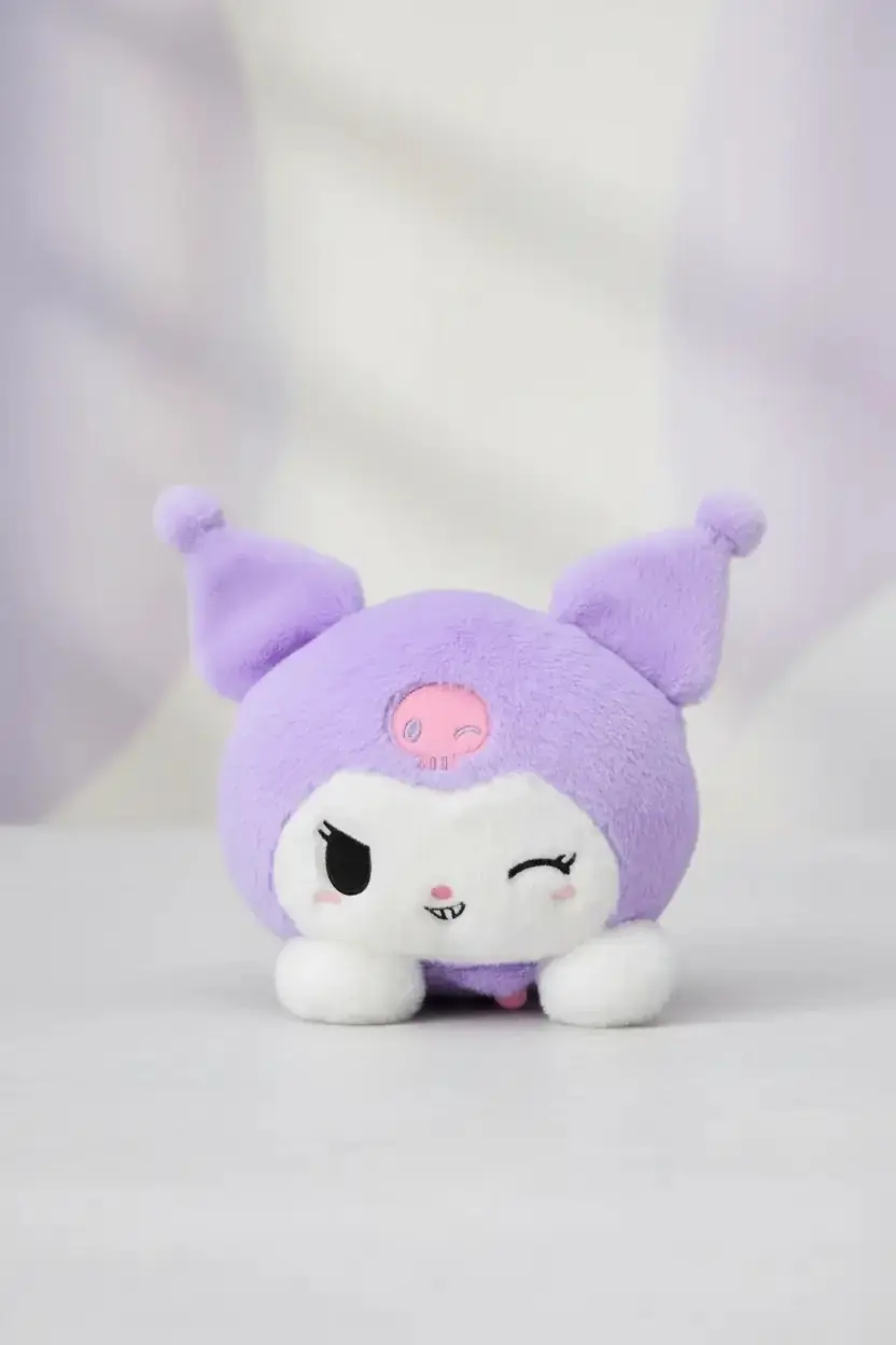 Sanrio Lisanslı Kuromi Peluş Oyuncak 35 Cm – Yatar Pozisyon Magic Party Koleksiyonu