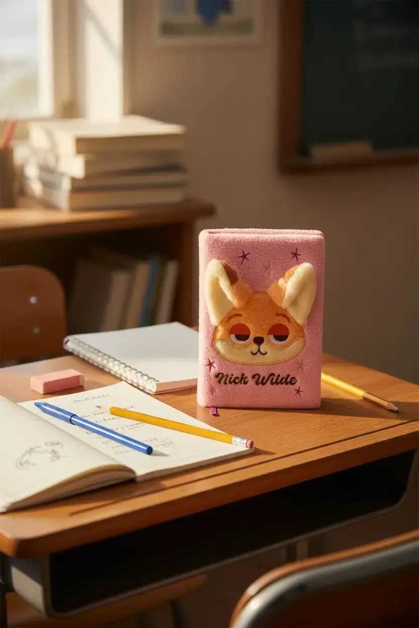 Disney Zootropolis Lisanslı A5 3D Peluş Not Defteri 80 Yaprak 22 Cm