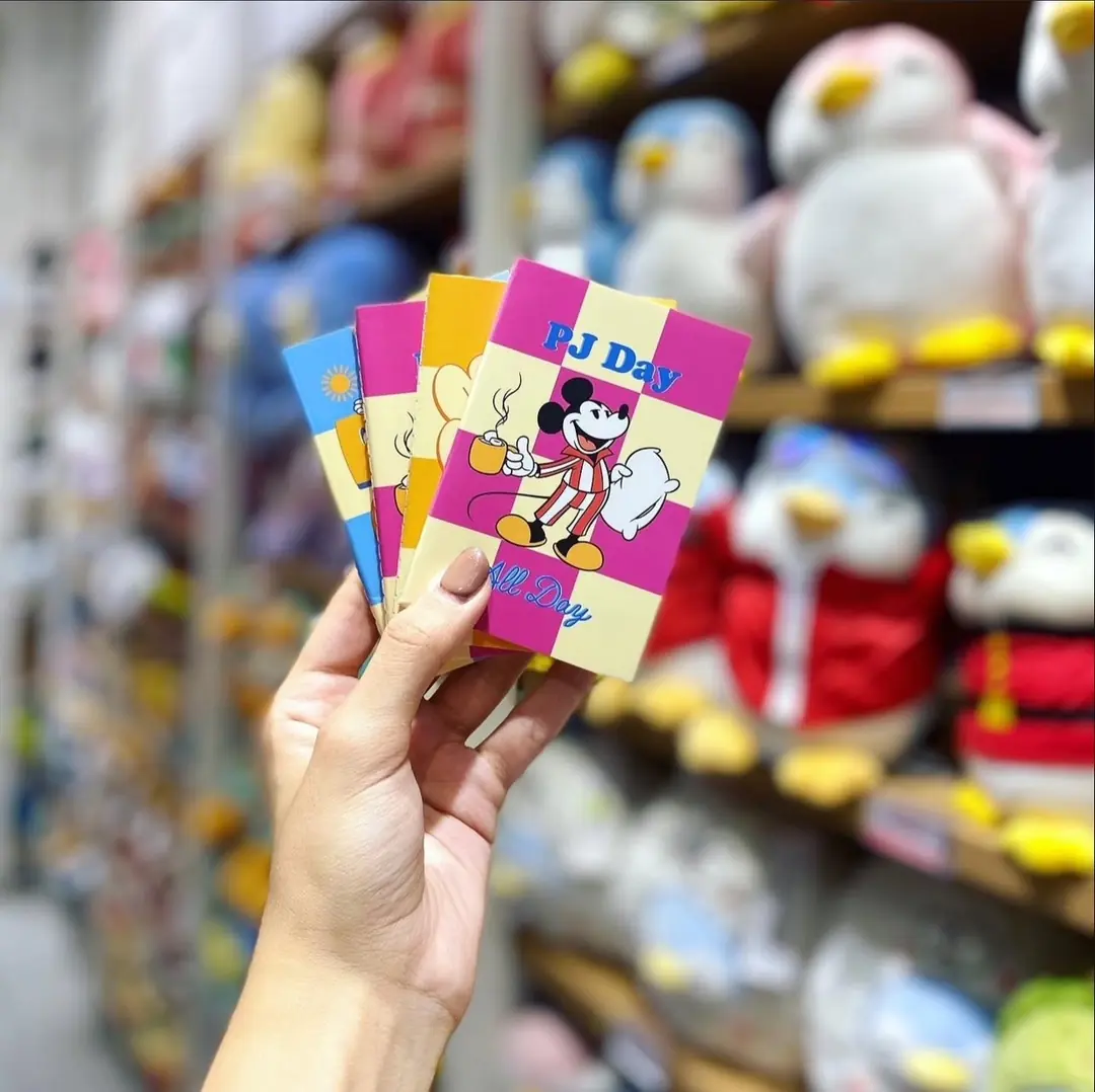 Disney Lisanslı Mickey Mouse Yemek Serisi 4'lü Set Çizgili Yumuşak Kapaklı Dikişli Not Defteri