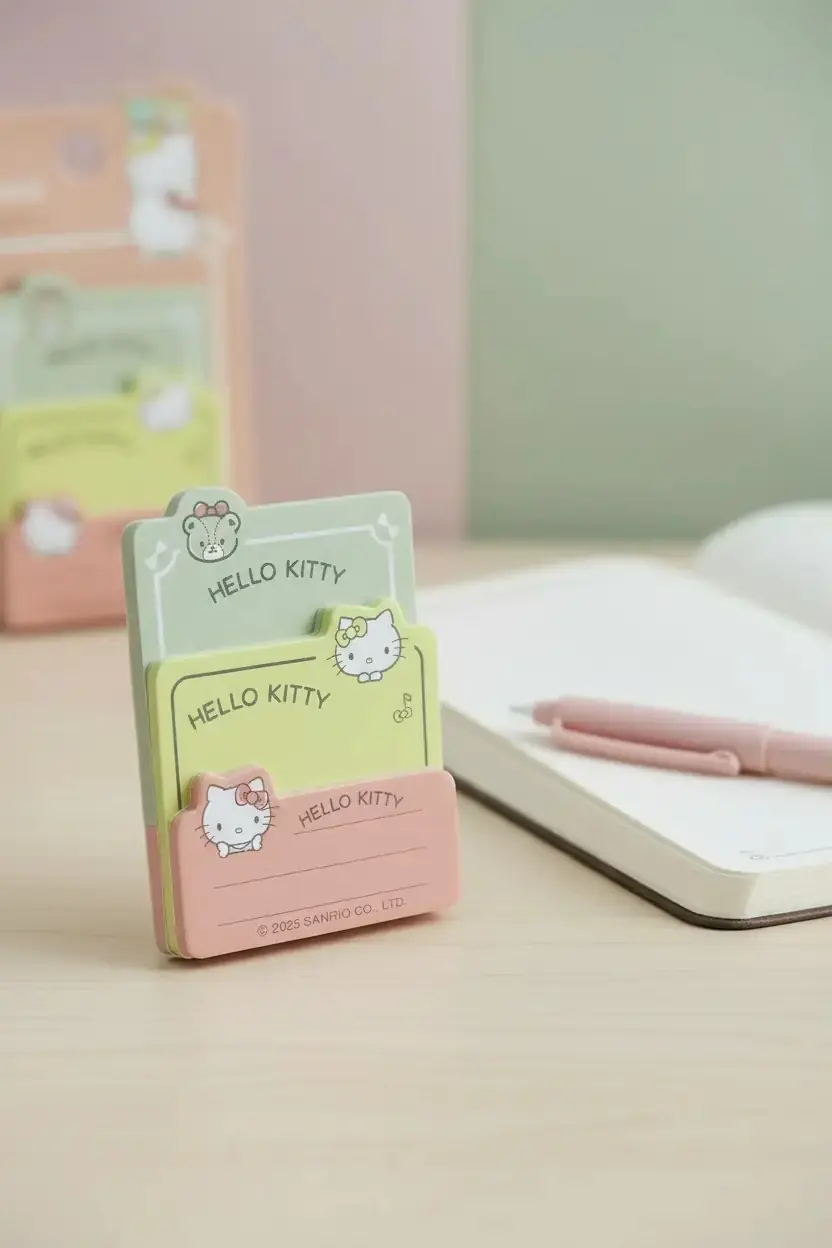 Sanrio Lisanslı Hello Kitty Sert Kapak Not Kağıdı Seti – 60 Yaprak