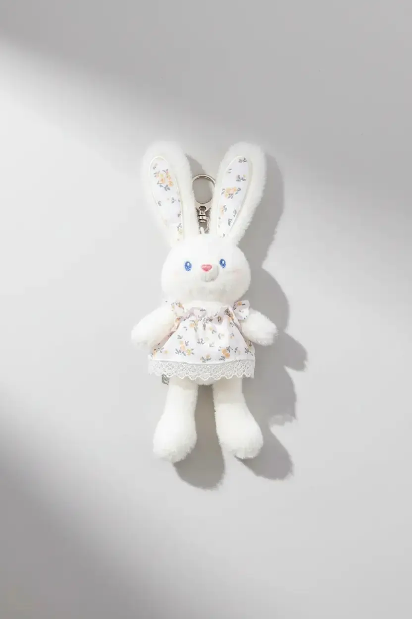 Miniso Lisanslı Tavşan Peluş Anahtarlık – Beyaz 30 Cm