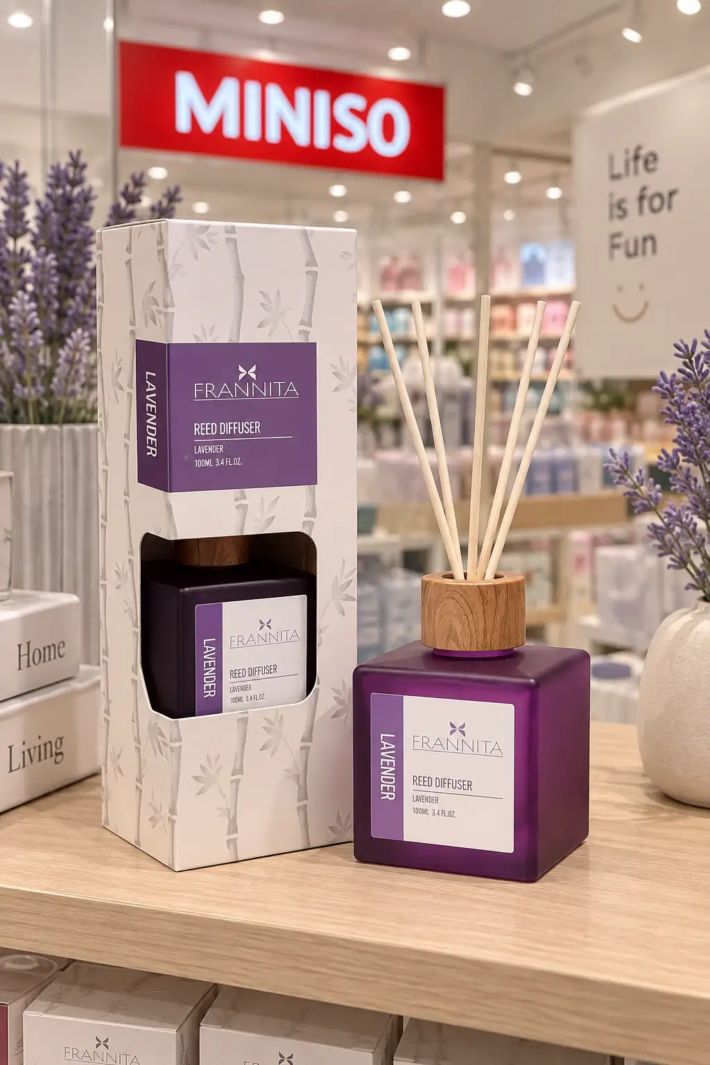 Frannita Bambu Çubuklu Oda Kokusu Lavender 100 ml – Lavanta Kokulu