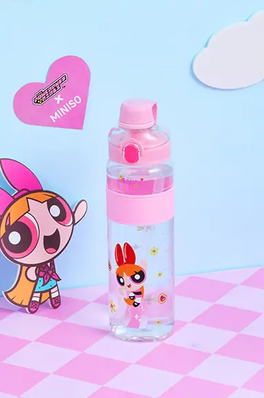 Powerpuff Girls Lisanslı Plastik Şişe 1100ML - Pembe