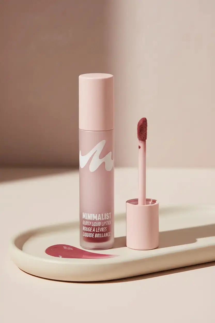 Miniso Lisanslı Minimalist Serisi Parlak Likit Ruj No 08 - Yoğun Pigmentli ve Uzun Süre Kalıcı Işıltılı Dudak Boyası