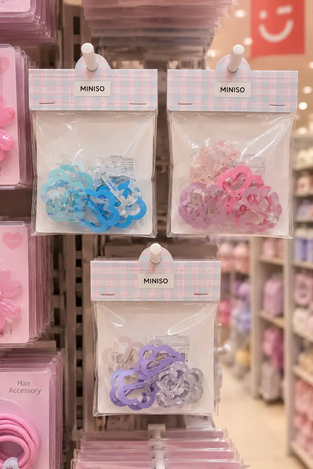 Miniso Lisanslı Çanta Serisi Saç Tokası Seti (10 Adet) – Minimal Tasarım & Güçlü Tutuş