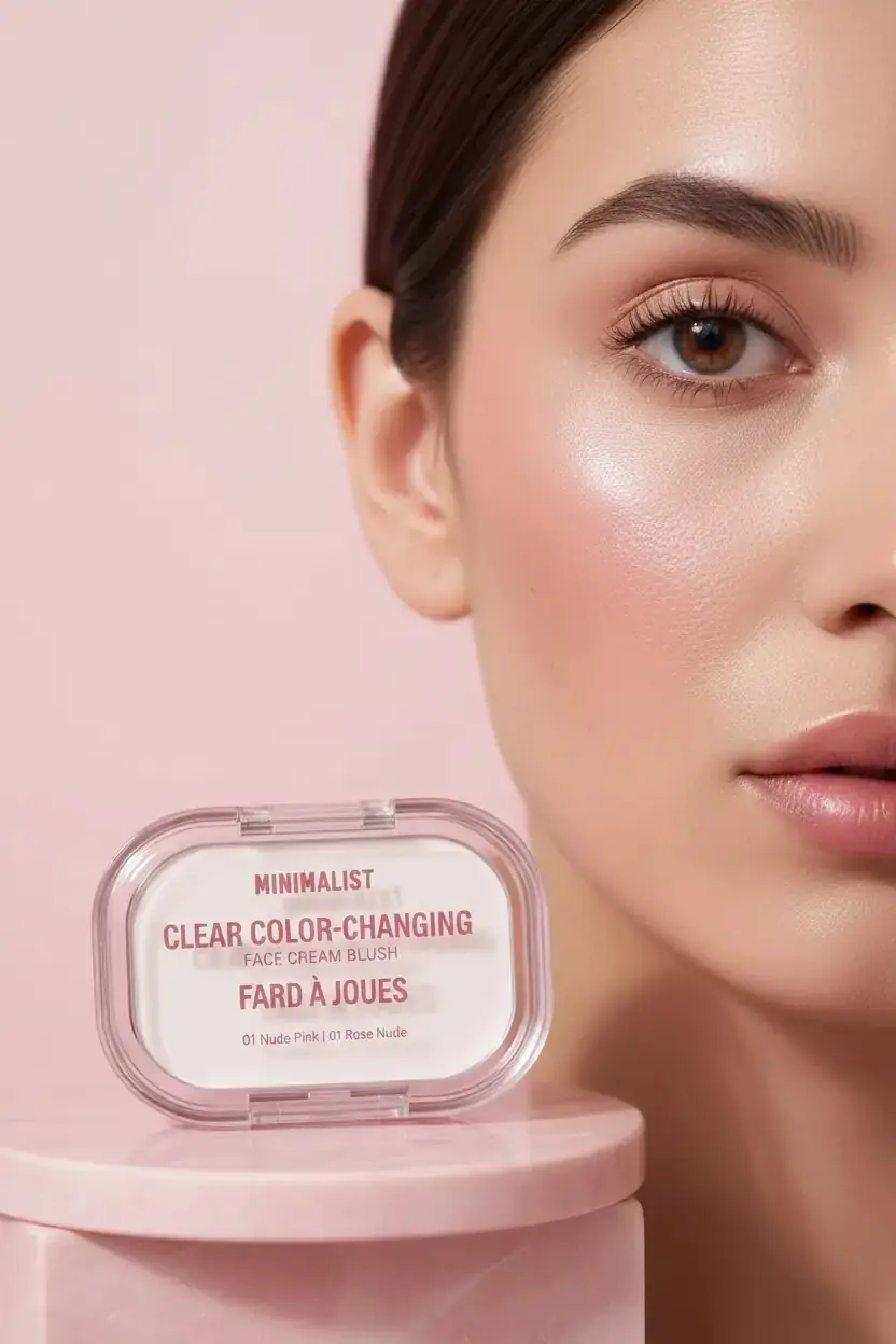 Miniso Lisanslı Minimalist Renk Değiştiren Şeffaf Krem Allık – 01 Nude Pembe
