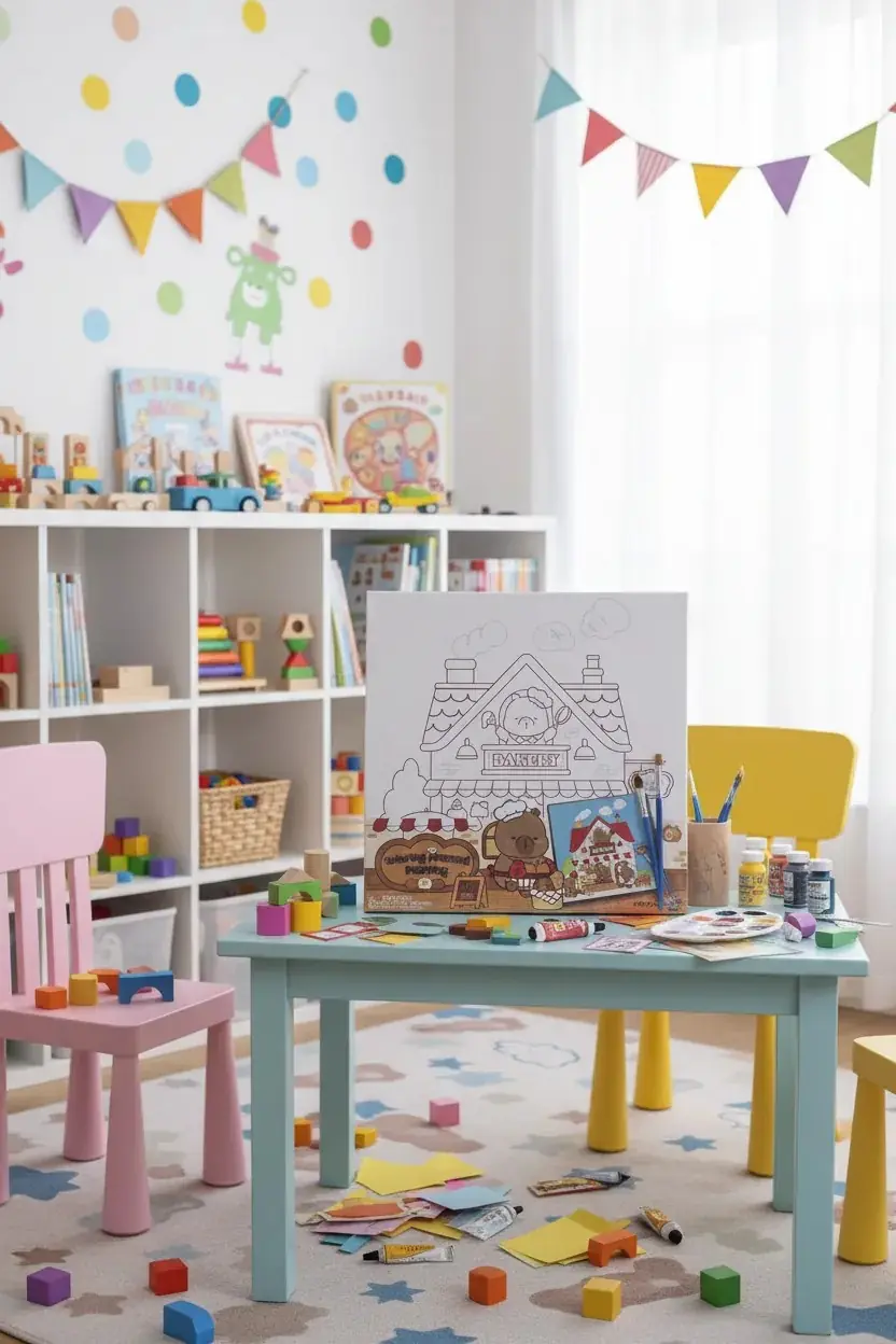Miniso Lisanslı Kapibara Serisi Çerçeveli Boyama Seti 25 Cm – Dekoratif Boyama Kit ©